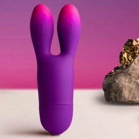 Rocks-Off Glo-Girl Bunny Flexible Purple Intimate Device 10 Modes
