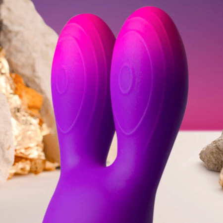Rocks-Off Glo-Girl Bunny Flexible Purple Intimate Device 10 Modes