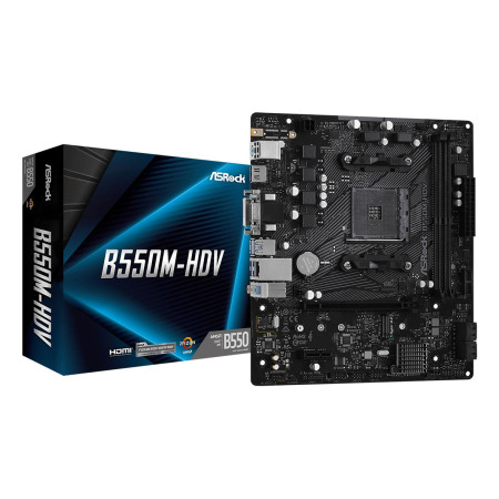 ASRock AMD B550 MicroATX pagrindinė plokštė B550M-HDV