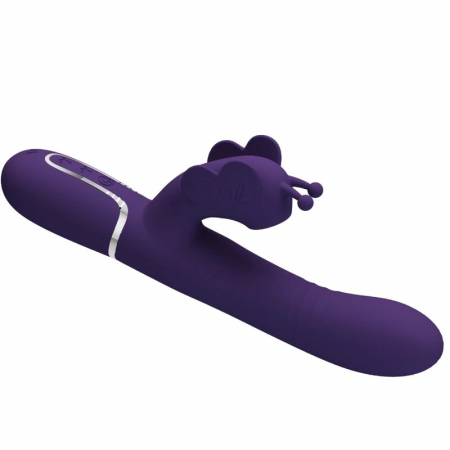 Pretty Love Butterfly Purple 4-in-1 Multifunction Intimate Device
