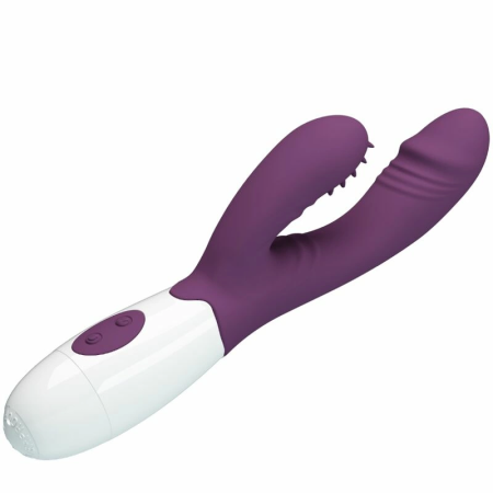 Pretty Love Andre Dual-Action Silicone Intimate Device Purple 21cm