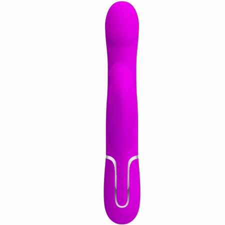 Pretty Love Rabbit Vibrator Pearls Violet - Dual Motor Massager, 29cm