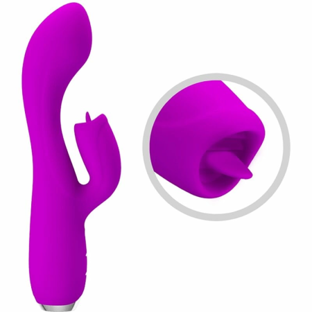 Pretty Love Gloria Intimate Silicone Dual-Motor System, Waterproof, Violet