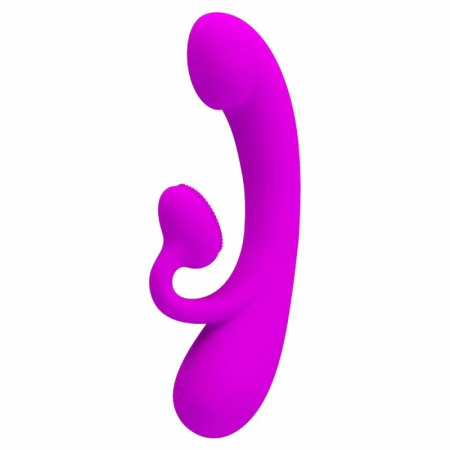 Pretty Love Sincere Intimate Dual Vibrating System Purple Silicone 23cm