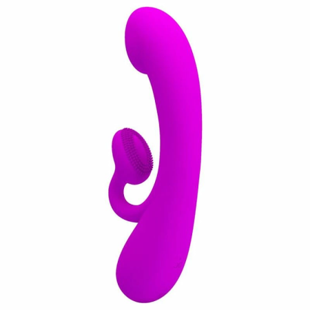 Pretty Love Sincere Intimate Dual Vibrating System Purple Silicone 23cm