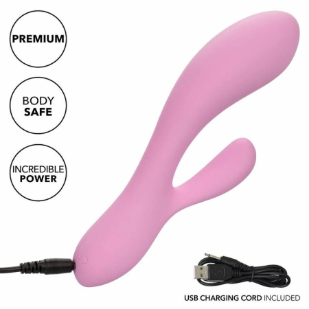 CalExotics Contour Zoie Pink Flexible Dual-Action Intimate Device