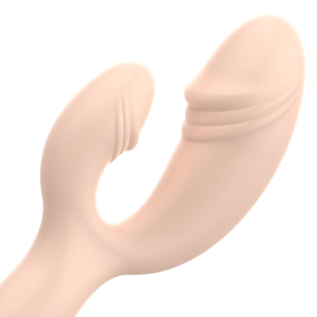 OHMAMA Classic Rabbit Vibrator Xmas Edition Silicone, 155mm, Flesh Color