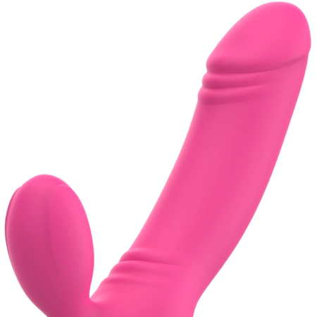 OHMAMA BIX Double Stimulation Vibrator Pink Xmas Edition 163mm Silicone
