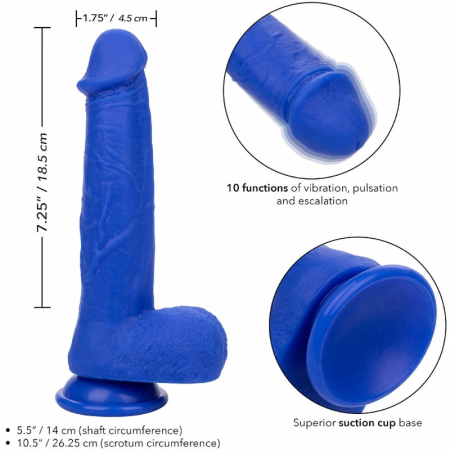 CalExotics Admiral Captain Blue Intimate Machine with 10 Vibration Modes