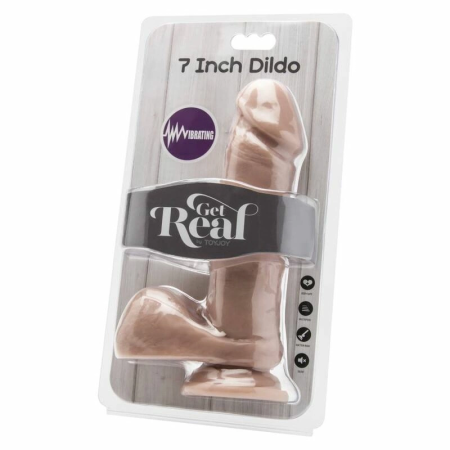 Get Real Vibrating Intimate Model 18 cm Skin Tone with Controller