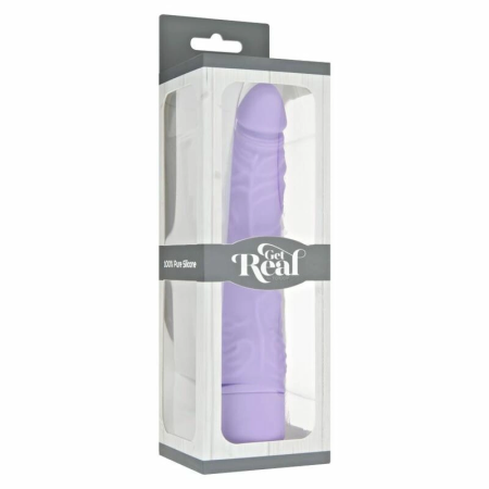 Get Real Classic Slim Vibrator Purple - Compact Silicone Intimate Device