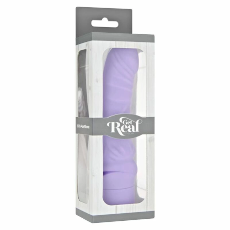 Get Real Mini Classic Curved Vibrator Purple - Ergonomic Silicone Design
