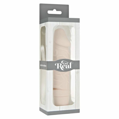 Get Real Mini Classic Vibrator Skin Tone Silicone Compact Model