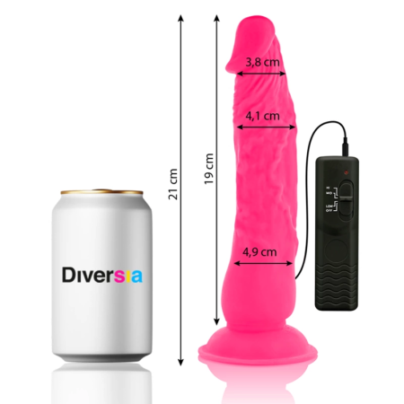 Diversia Flexible Vibrating Model Pink 21cm with Remote Control