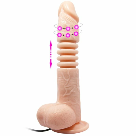 Baile Thunder Up Multi-Function Vibrator with Rotation & Suction Cup, 26 cm