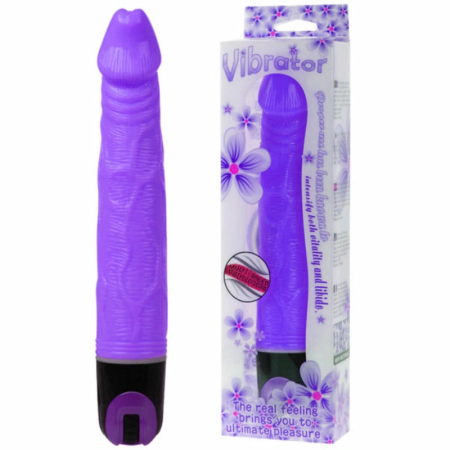 Baile Multi-Speed Vibrator 21.5 cm Purple TPR Textured Model