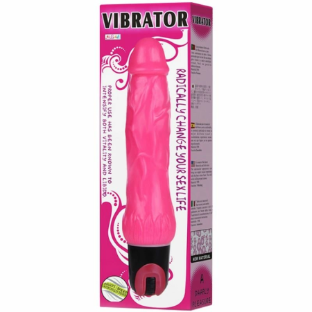 Baile Daaply Pleasure Multispeed Vibrating Device Pink TPR 20cm