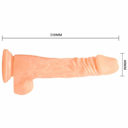 Baile Ultra-Realistic Vibrating Model with Remote, PVC, Suction Cup, 22 cm