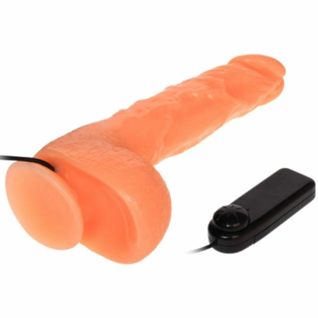 Baile Vibrating Intimate Machine with Remote & Suction Cup, Skin Tone, 22 cm