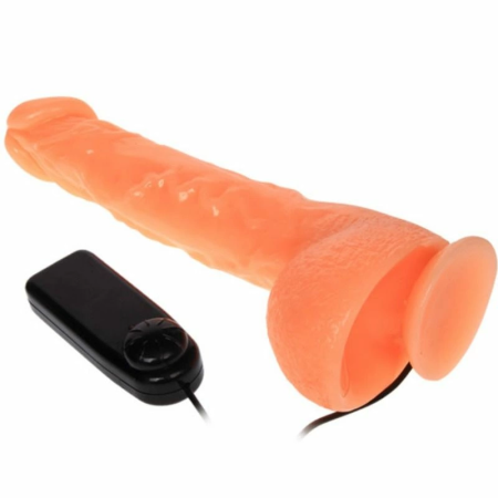 Baile Vibrating Intimate Machine with Remote & Suction Cup, Skin Tone, 22 cm