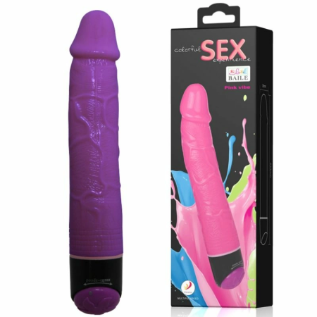 Baile Colorful Lilac Vibrator 23.3cm Adjustable Multi-Speed TPR