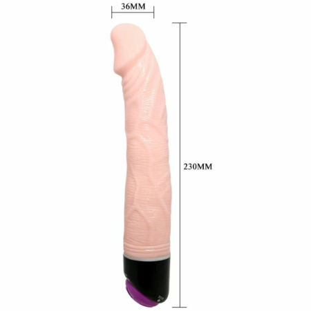 Baile Adour Club 23cm Intimate Vibrating System, Flesh, Multi-Speed