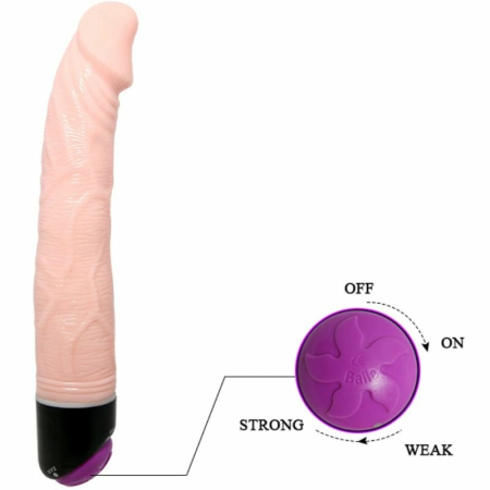 Baile Adour Club 23cm Intimate Vibrating System, Flesh, Multi-Speed
