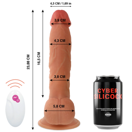 Cyber Silicock Mr John 23.9 cm Remote-Controlled Intimate System