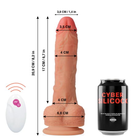 CYBER Master HUCK 20.9 cm Remote-Control Intimate Silicone Machine