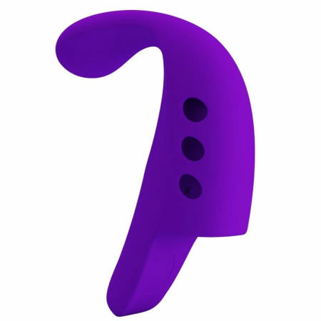 Pretty Love Gorgon Purple USB Finger Stimulator, 10 Modes, Silicone