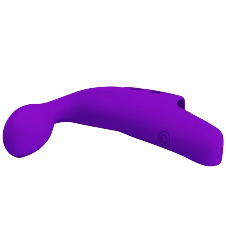Pretty Love Gorgon Purple USB Finger Stimulator, 10 Modes, Silicone