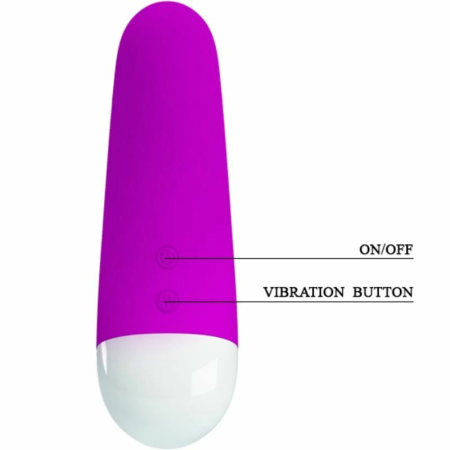 Pretty Love Luther Mini Silicone Vibrator 30 Modes USB Rechargeable Pink
