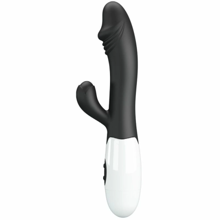 Pretty Love Snappy Black Dual-Action Vibrating Device, 30 Modes