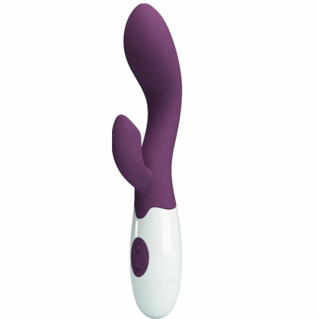 Pretty Love Brighty Dual Vibrating System Silicone Purple 210mm