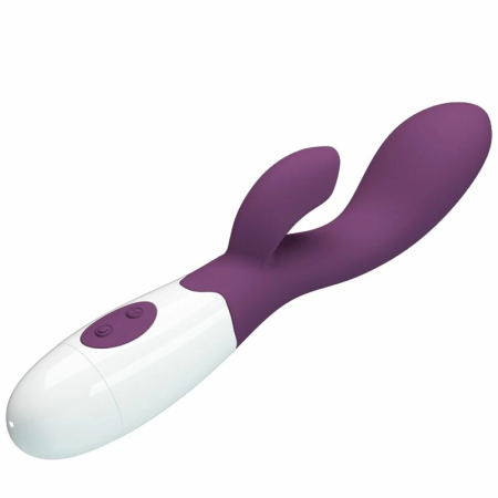Pretty Love Brighty Dual Vibrating System Silicone Purple 210mm
