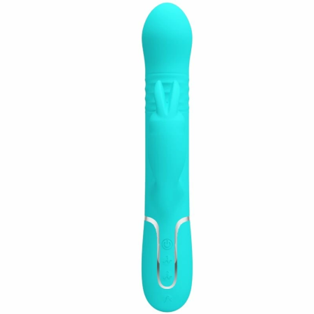 Pretty Love Coale Aqua Green Dual-Motor Intimate System with Beads