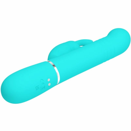 Pretty Love Coale Aqua Green Dual-Motor Intimate System with Beads