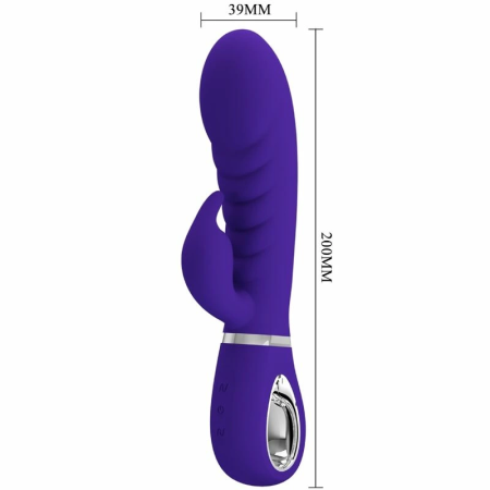 Pretty Love Prescott Intimate Dual-Action Vibrator Purple Silicone