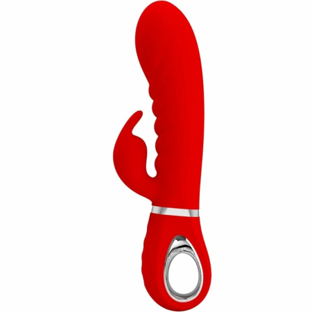Pretty Love Prescott Multispeed Curved Intimate Vibrator Red 25cm