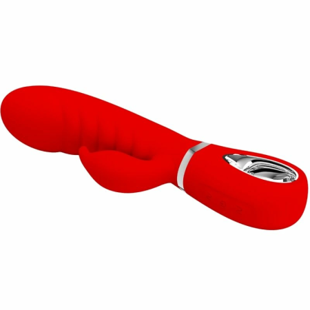 Pretty Love Prescott Multispeed Curved Intimate Vibrator Red 25cm