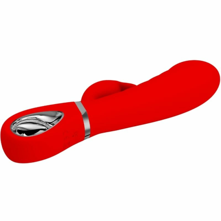 Pretty Love Prescott Multispeed Curved Intimate Vibrator Red 25cm