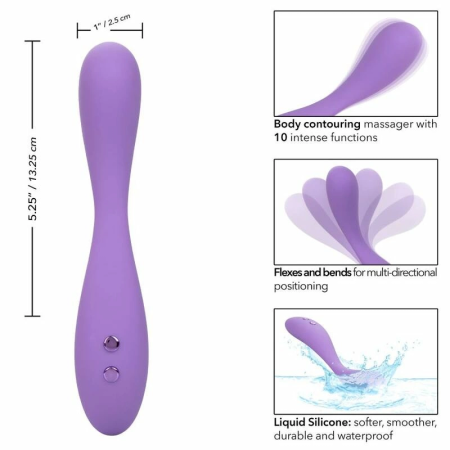 CalExotics Contour Demi Violet Flexible Silicone Body Massager