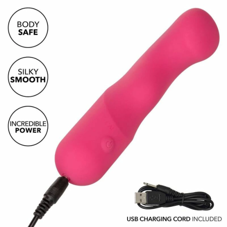CalExotics Pixies Curvy Pink Flexible Silicone Personal Massager