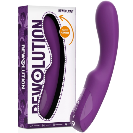 Rewolution Rewoclassy Flexible Vibrator - 10 Modes, Rechargeable, Pink