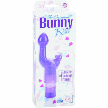 CalExotics The Original Bunny Kiss Purple Multi-Speed Flexible Massager