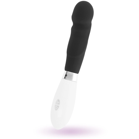 Glossy Paul Intimate Silicone Device Black 12cm 10 Modes Waterproof