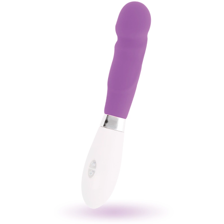 GLOSSY Paul Intimate Silicone Device 12cm Purple 10 Modes Waterproof