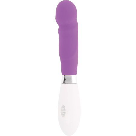 GLOSSY Paul Intimate Silicone Device 12cm Purple 10 Modes Waterproof