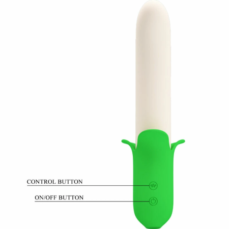 Pretty Love Banana Knight Intimate Silicone Device 7 Modes Light Green