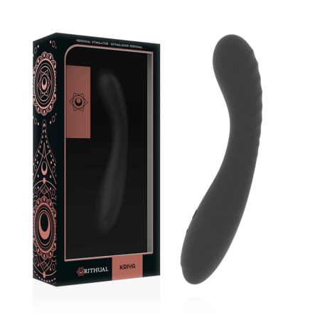 Rithual Kriya Rechargeable Intimate Device Black Medical Silicone